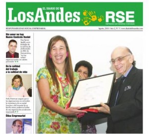 Portada del Suplemento RSE del Diario de Los Andes - Venezuela