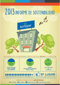 Informe de Sostenibilidad 2013 de Surtigas