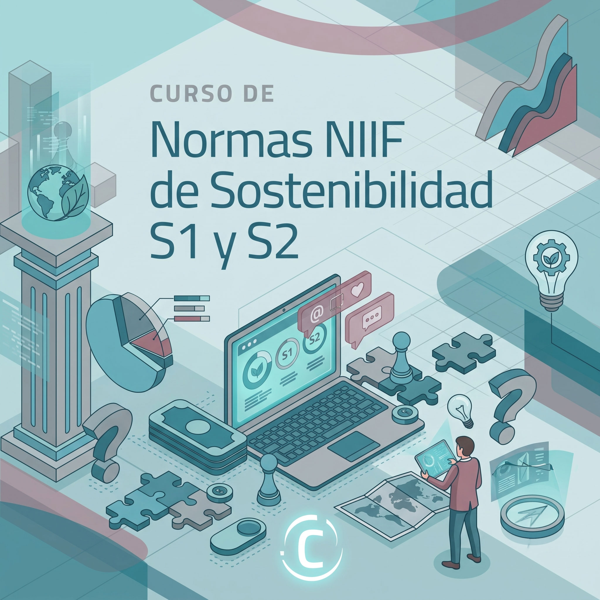 Certificación Intensiva Normas NIIF S1 y S2 de CapacitaRSE Insignia oficial de la Certificación Intensiva en Normas NIIF S1 y S2 de Sostenibilidad Financiera IFRS por CapacitaRSE