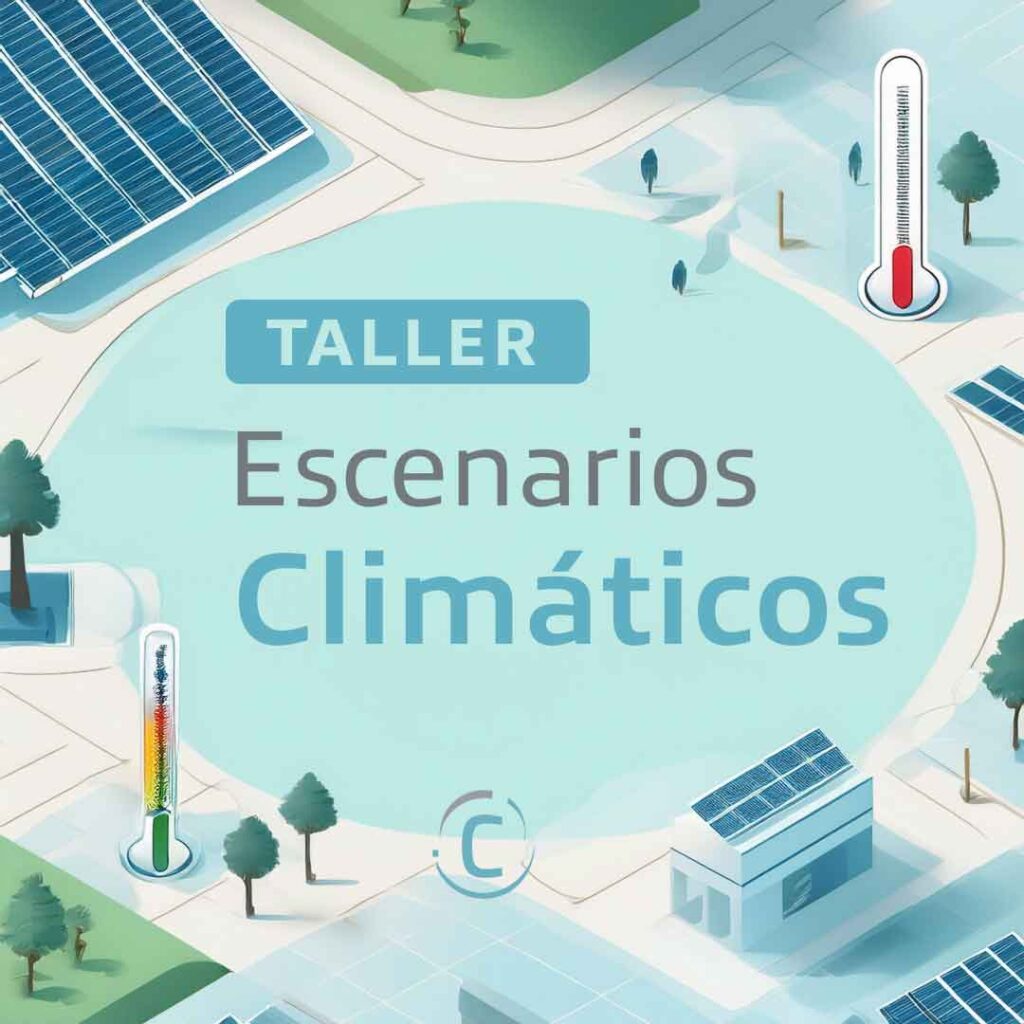 Insignia_taller-escenarios-climaticos Taller de Escenarios Climáticos y Riesgos Físicos y de Transición sobre el Clima